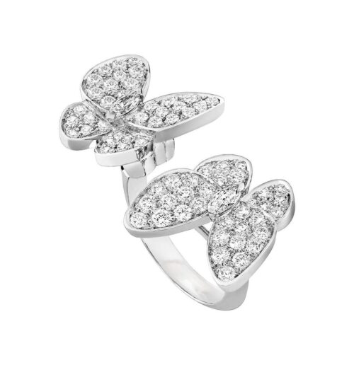 925 silver butterfly ring R666