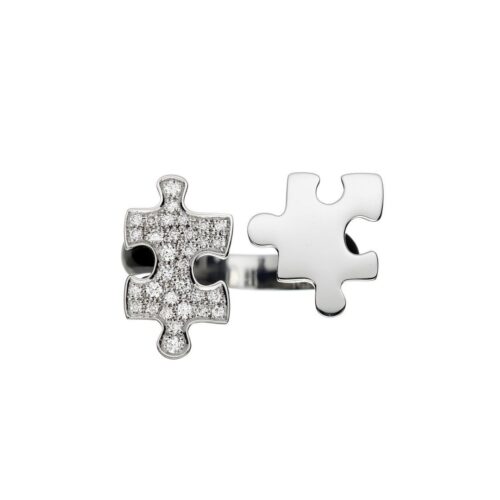 Sterling silver puzzle ring R939