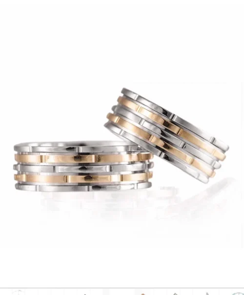 Sterling silver wedding rings se400